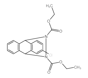 diethyl 2-chloro-9,10-dihydro-9,10-diazanoanthracene-11,12-dicarboxylate结构式