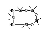 decamethyl-1,3-diaza-5,7,9-trioxapentasilacyclodecane Structure