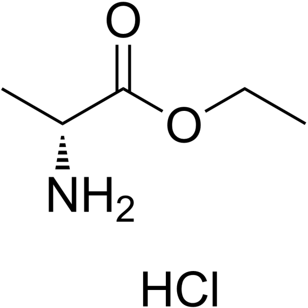 D-Alanine ethyl ester hydrochloride structure