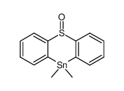 10,10-Dimethyl-10H-9-thia-10-stanna-anthracene 9-oxide Structure