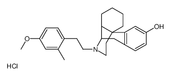 Morphinan-3-ol,17-(4-methoxy-2-methyl)phenethyl-,hydrochloride,(-) Structure