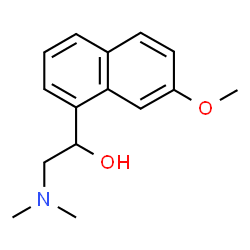 α-(Dimethylaminomethyl)-7-methoxy-1-naphthalenemethanol结构式