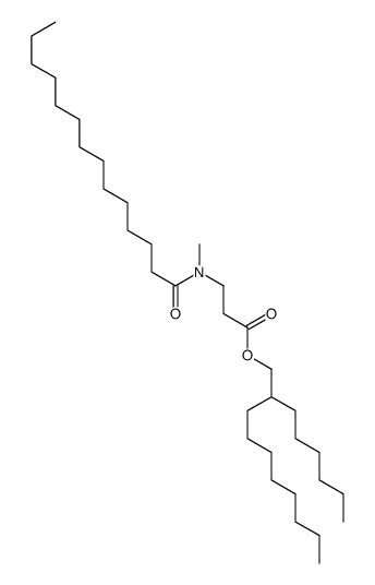 2-hexyldecyl 3-[methyl(tetradecanoyl)amino]propanoate Structure