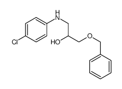 1-(4-chloroanilino)-3-phenylmethoxypropan-2-ol结构式