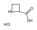 (R)-Azetidine-2-carboxylic acid hydrochloride structure