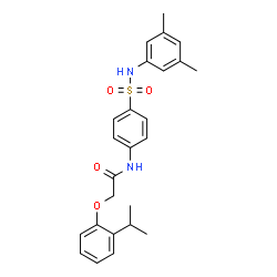 N-(4-{[(3,5-dimethylphenyl)amino]sulfonyl}phenyl)-2-(2-isopropylphenoxy)acetamide Structure