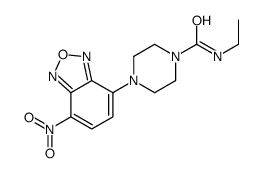 N-ethyl-4-(4-nitro-2,1,3-benzoxadiazol-7-yl)piperazine-1-carboxamide结构式