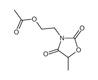 2-(5-methyl-2,4-dioxo-1,3-oxazolidin-3-yl)ethyl acetate结构式