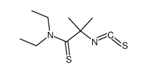 N,N-diethyl-2-isothiocyanato-2-methyl-thiopropionamide结构式