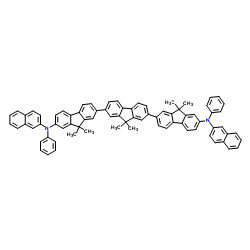 N,N'-双(萘-2-基)-N,N'-双(苯基)-三-(9,9-二甲基亚芴基)结构式