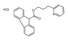 3-pyridin-1-ium-2-ylpropyl 9H-fluorene-9-carboxylate,chloride结构式