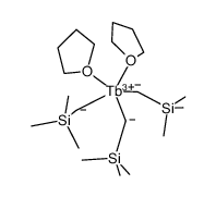 [Tb(trimethylsilylmethyl)3(thf)2]结构式