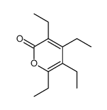 3,4,5,6-tetraethylpyran-2-one Structure