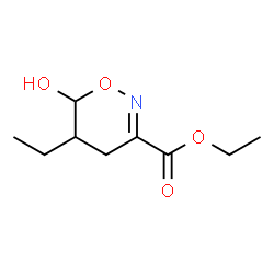 4H-1,2-Oxazine-3-carboxylicacid,5-ethyl-5,6-dihydro-6-hydroxy-,ethylester(9CI)结构式