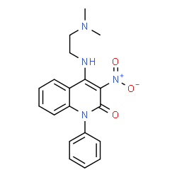 4-((2-(dimethylamino)ethyl)amino)-3-nitro-1-phenylquinolin-2(1H)-one Structure