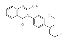 4(3H)-Quinazolinone,3-[4-[bis(2-chloroethyl)amino]phenyl]-2-methyl- structure