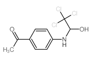 Ethanone,1-[4-[(2,2,2-trichloro-1-hydroxyethyl)amino]phenyl]- Structure