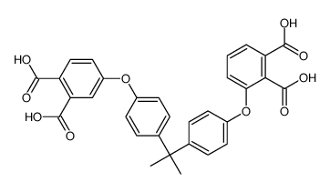 3-[4-[1-[4-(3,4-Dicarboxyphenoxy)phenyl]-1-methylethyl]phenoxy]-1,2-benzenedicarboxylic acid结构式