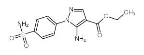 5-氨基-1-(4-氨磺酰基苯基)吡唑-4-羧酸乙酯结构式