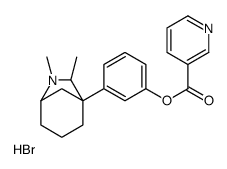 [3-(6,7-dimethyl-7-azoniabicyclo[3.2.1]octan-5-yl)phenyl] pyridine-3-carboxylate,bromide Structure