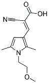 (2E)-2-CYANO-3-[1-(2-METHOXYETHYL)-2,5-DIMETHYL-1H-PYRROL-3-YL]ACRYLIC ACID structure