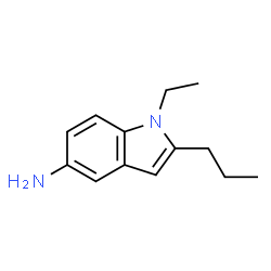 1H-Indol-5-amine,1-ethyl-2-propyl-(9CI) Structure