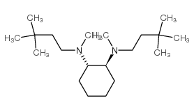 (1S,2S)-N,N'-二甲基-N,N'-双(3,3-二甲丁基)环己烷-1,2-二胺结构式