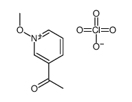 1-(1-methoxypyridin-1-ium-3-yl)ethanone,perchlorate Structure