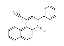 2-phenyl-4-cyano-5,6-benzoquinoline N-oxide Structure