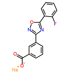 3-[5-(2-Fluorophenyl)-1,2,4-oxadiazol-3-yl]benzoic Acid Sodium Salt结构式