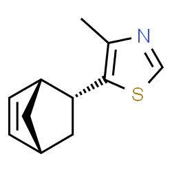 Thiazole, 5-(1R,2R,4R)-bicyclo[2.2.1]hept-5-en-2-yl-4-methyl-, rel- (9CI) Structure