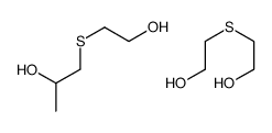 2-(2-hydroxyethylsulfanyl)ethanol,1-(2-hydroxyethylsulfanyl)propan-2-ol Structure