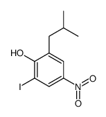 2-iodo-6-(2-methylpropyl)-4-nitrophenol Structure