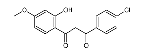 1-(4-chlorophenyl)-3-(2-hydroxy-4-methoxyphenyl)propane-1,3-dione Structure