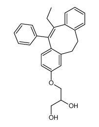 3-[(6-Ethyl-5-phenyl-11,12-dihydrodibenzo[a,e]cycloocten-2-yl)oxy]-1,2-propanediol结构式