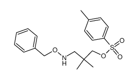 N-(phenylmethoxy)-2,2-dimethyl-3-(((4-methylphenyl)sulfonyl)oxy)-1-propanamine Structure