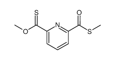 Pyridin-2-monothiocarbonsaeure-O-methylester-6-monothiocarbonsaeure-S-methylester Structure