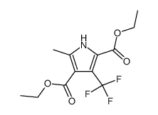 diethyl 3-trifluoromethzyl-5-methyl-pyrrole-2,4-dicarboxylate Structure