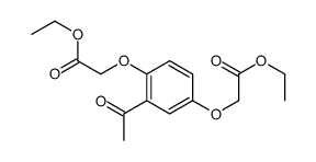 ethyl 2-[3-acetyl-4-(2-ethoxy-2-oxoethoxy)phenoxy]acetate结构式