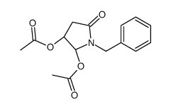 [(3S)-2-acetyloxy-1-benzyl-5-oxopyrrolidin-3-yl] acetate结构式