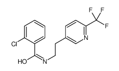 2-chloro-N-[2-[6-(trifluoromethyl)pyridin-3-yl]ethyl]benzamide Structure