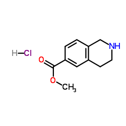 METHYL 1,2,3,4-TETRAHYDROISOQUINOLINE-6-CARBOXYLATE HYDROCHLORIDE structure