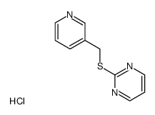 2-<(3-pyridinylmethyl)thio>pyrimidine hydrochloride Structure