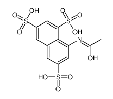 8-acetamidonaphthalene-1,3,6-trisulfonic acid结构式