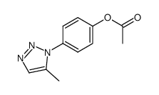 5-methyl-1-(4-acetyloxyphenyl)-1H-1,2,3-triazole Structure