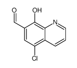 5-chloro-8-hydroxyquinoline-7-carbaldehyde structure