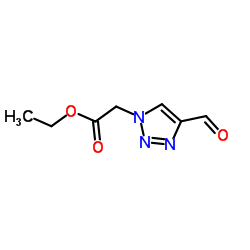 Ethyl (4-formyl-1H-1,2,3-triazol-1-yl)acetate结构式