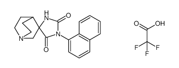 3'-(1-naphthyl)-quinuclidine-3-spiro-5'-hydantoins trifluoroacetate salt结构式