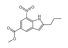 methyl 7-nitro-2-propyl-1H-indole-5-carboxylate Structure