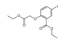 5-Jod-2-ethoxycarbonylmethoxy-benzoesaeure-ethylester Structure